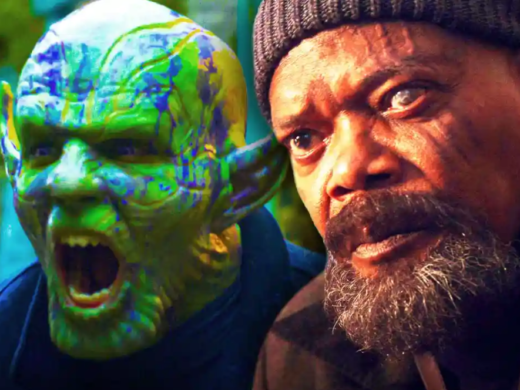 Gravik (Kingsley Ben-Adir) and Nick Fury (Samuel L. Jackson) in Marvel Studios' Secret Invasion | Agents of Fandom
