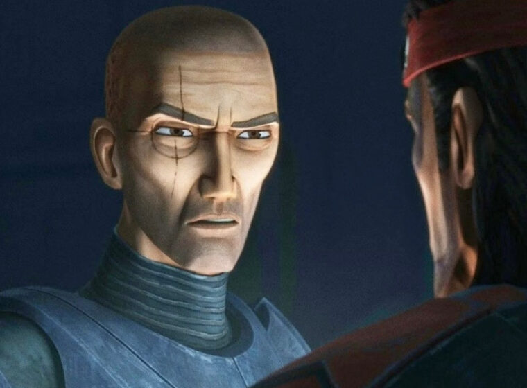 Crosshair looking at Hunter in The Bad Batch Season 3, Episode 7 | Agents of Fandom