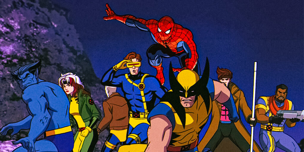 The cast of X-Men the Animated Series hanging out with Spider-Man | Agents of Fandom