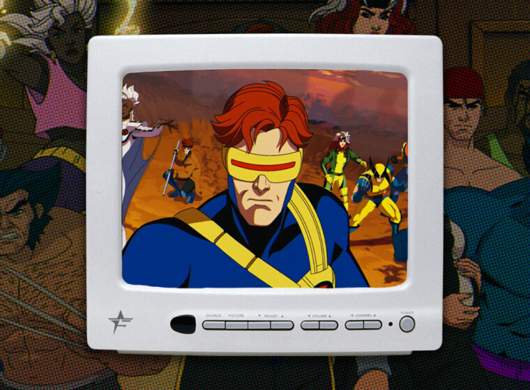 A computer screen showing Cyclops from X-Men '97 and mutants in the background | Agents of Fandom