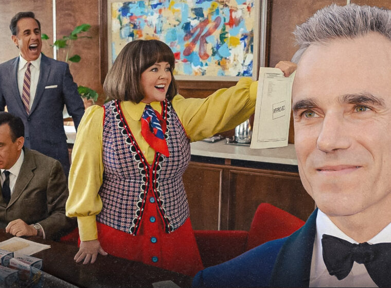 Daniel Day-Lewis in a custom image featuring the cast of Unfrosted | Agents of Fandom