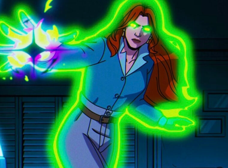 Jean Grey glowing green holding out her right hand in X-Men '97 | Agents of Fandom