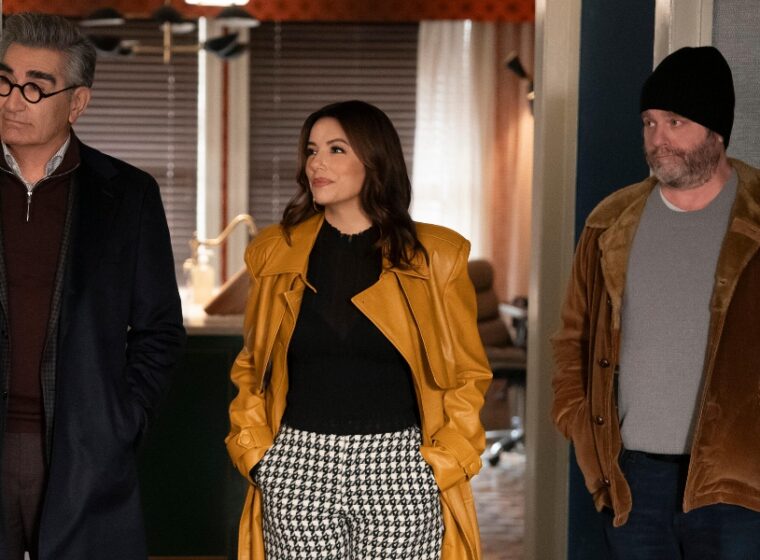 Eugene Levy, Eva Longoria, and Zach Galifianakis in Only Murders in the Bulding Season 4 | Agents of Fandom