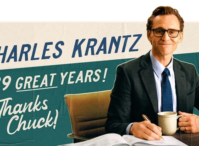 Tom Hiddleston as Chuck in poster for Mike Flanagan's Life of Chuck | Agents of Fandom