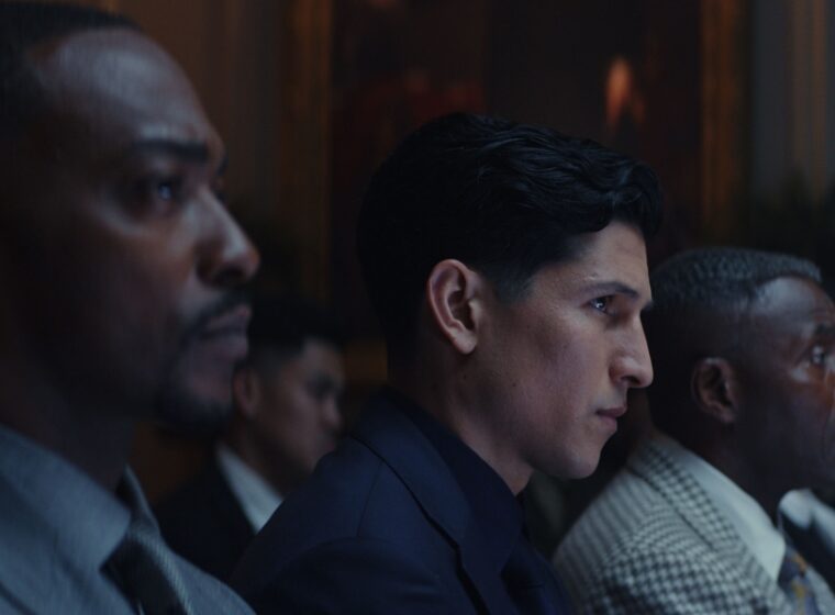 Sam Wilson, Danny Ramirez, and Isaiah Bradley at the White House in Captain America: Brave New World | Agents of Fandom