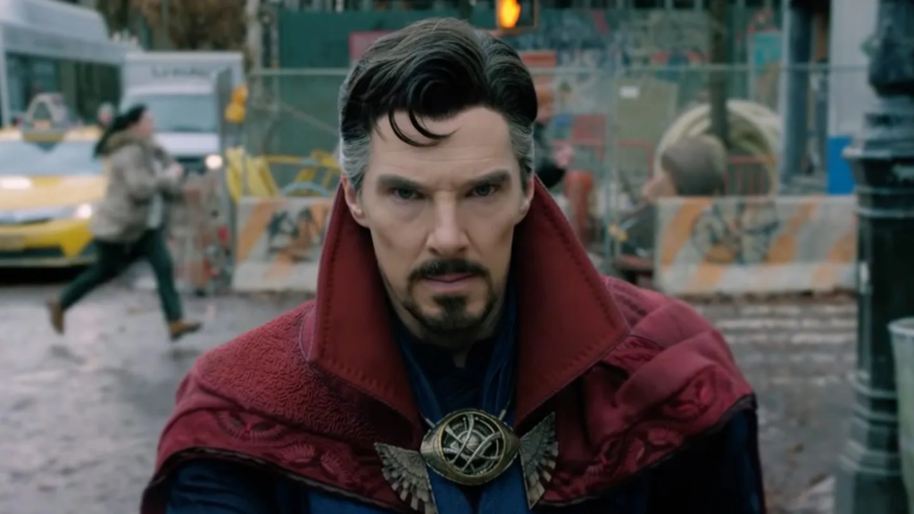 Close-up of Doctor Strange in the streets of his beloved NYC.