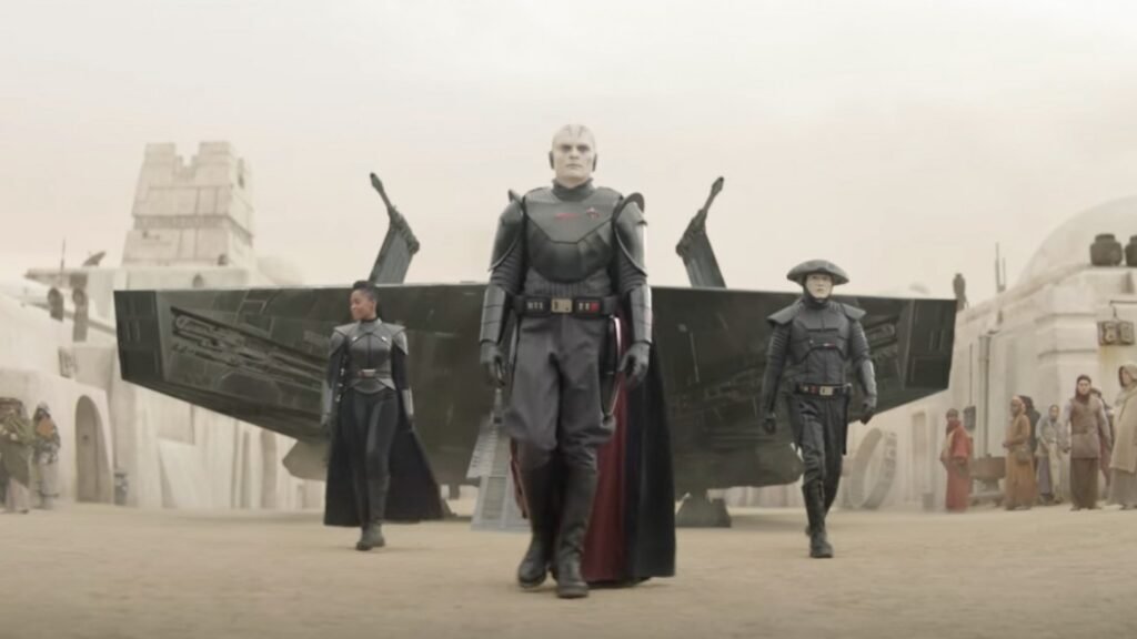 Reva (left), the Grand Inquisitor (middle), and Fifth Brother (right), on their hunt for Obi-Wan-Kenobi.