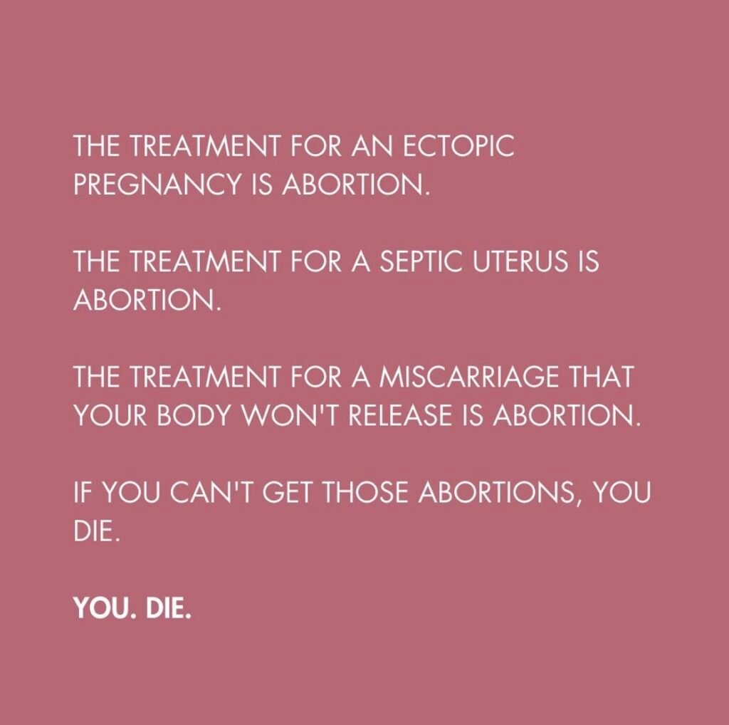 Treatments that call for abortion and why they are necessary.