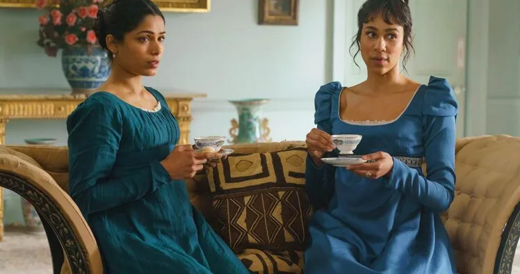 Freida Pinto and Zawe Ashton portray childhood best friends now navigating through the trials of womanhood in 1800s England | Agents of Fandom