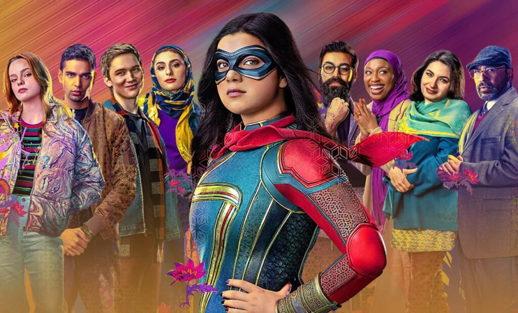 Ms. Marvel and the supporting characters for the Disney+ Series Ms. Marvel.