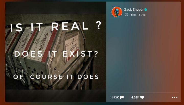 release the snyder cut was famous because of what zack did on vero