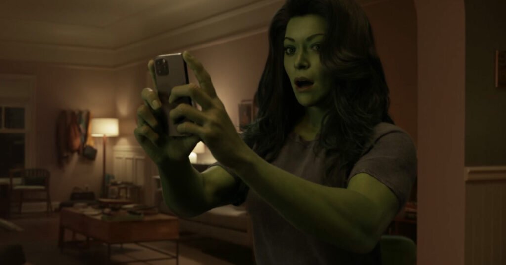 She-Hulk Checking Her Phone Agents of Fandom