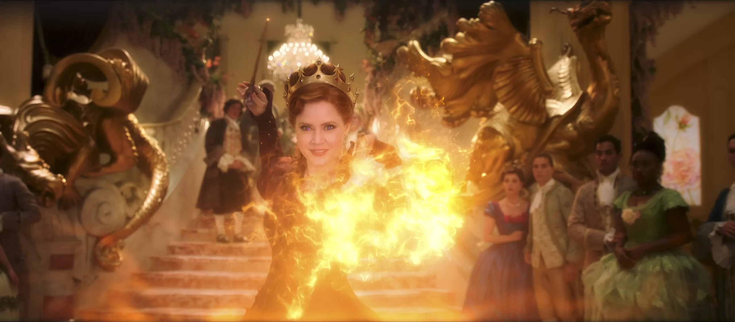 Amy Adams as Princess Giselle using magic in Disenchanted - Agents of Fandom
