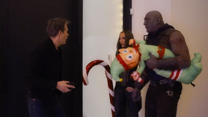 Kevin Bacon in the Guardians of the Galaxy Holiday Special via Marvel Studios - Agents of Fandom