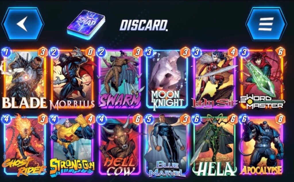 Discard Deck in Marvel Snap - Agents of Fandom