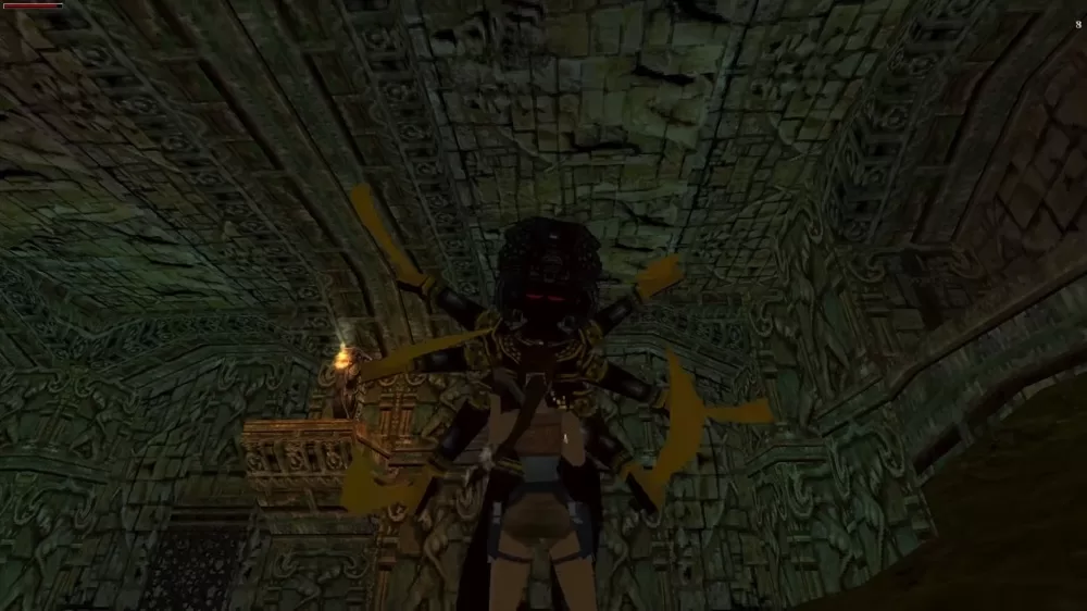 Lara Croft fights a living Shiva statue in Tomb Raider III | Agents of Fandom