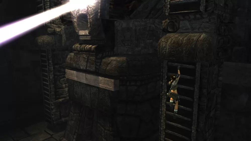 Lara Croft solves a light-based puzzle in Tomb Raider: Legend | Agents of Fandom