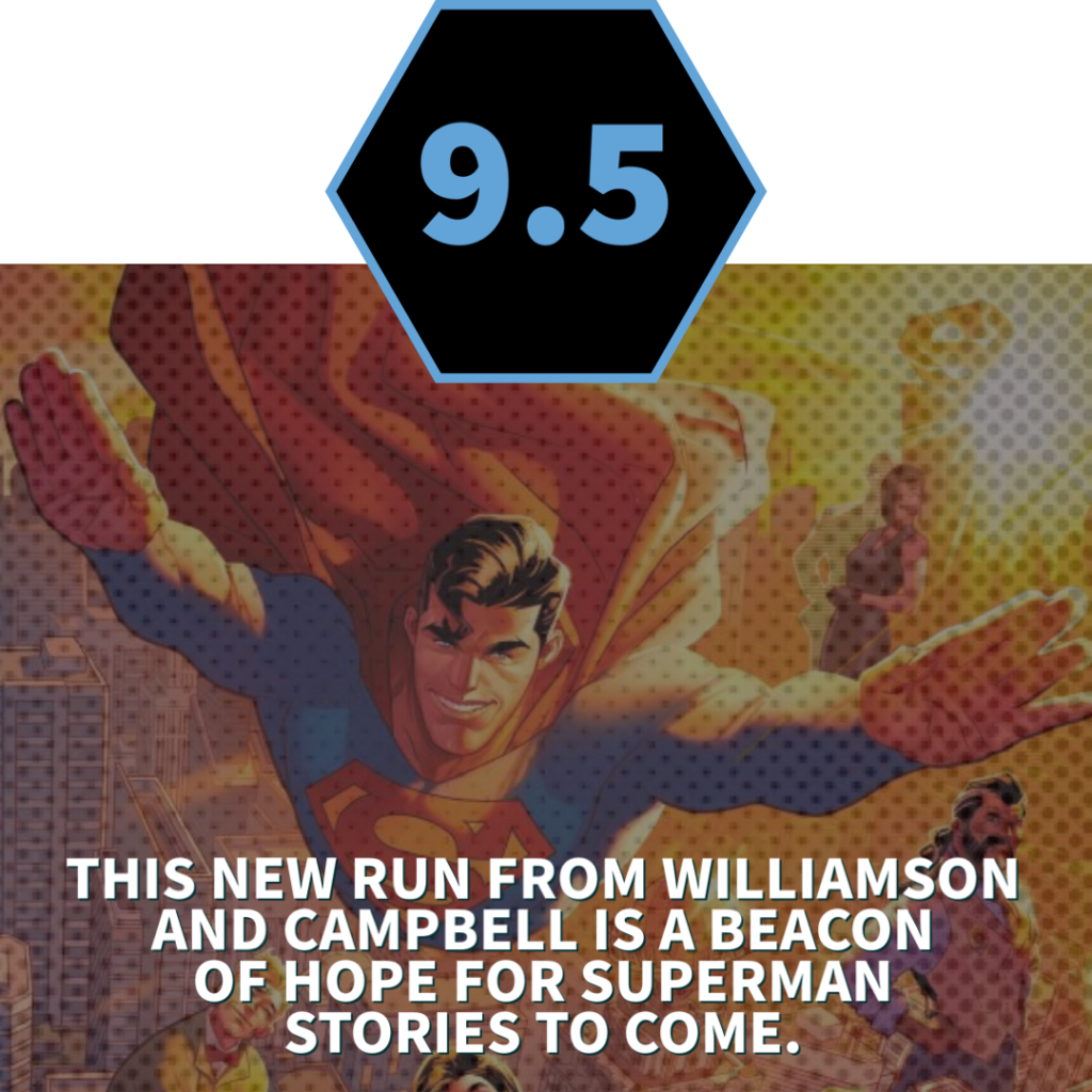 Comic book review of 'Superman #1'. This new run from Williamson and Campbell is a beacon of hope for Superman stories to come. | Agents of Fandom
