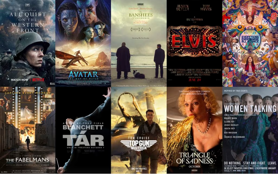 Posters for each of the ten nominated Best Pictures at the 2023 Oscars | Agents of Fandom