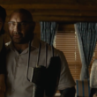 Leonard (Dave Bautista) carrying a terrified Wen (Kristen Cui) in Knock at the Cabin | Agents of Fandom