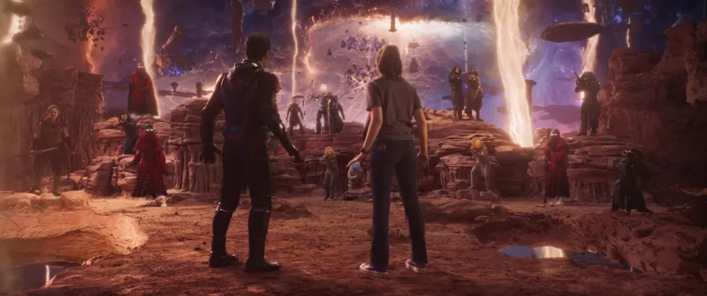Paul Rudd and Kathryn Newton inside the Quantum Realm in Ant-Man and The Wasp: Quantumania | Agents of Fandom