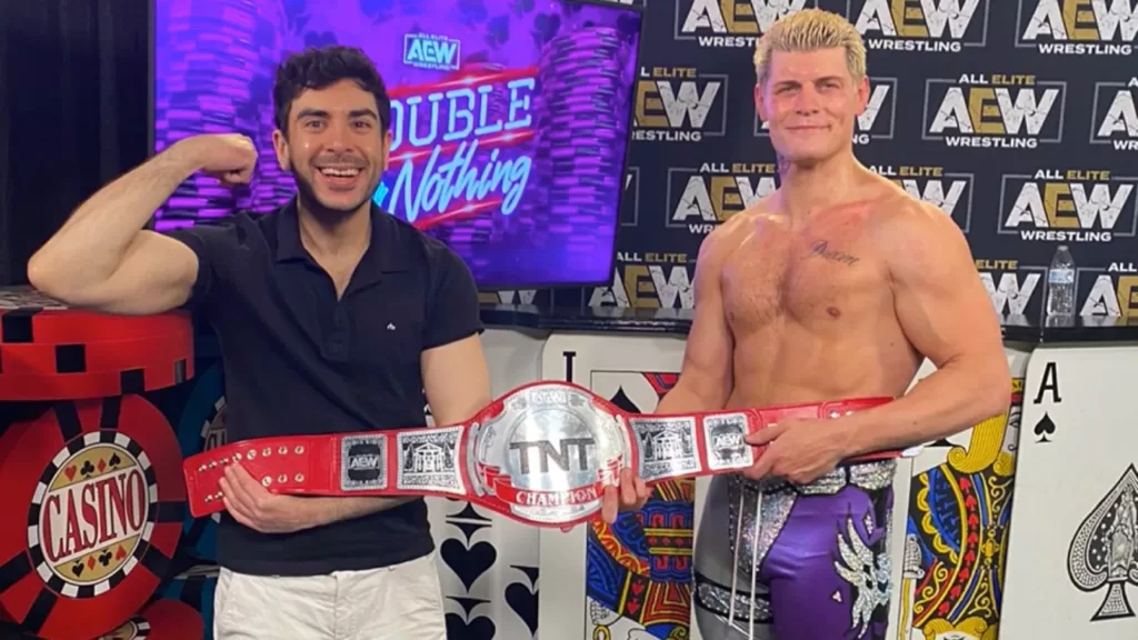 Cody Rhodes and Tony Khan at Double or Nothing, 2020| Cody Rhodes Journey to WrestleMania| Agents of Fandom|