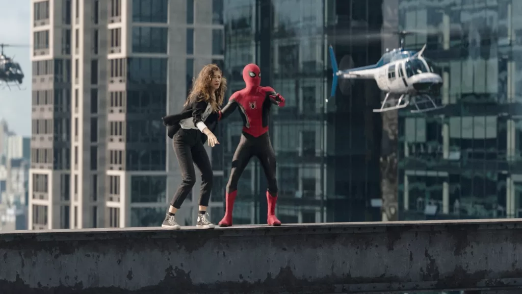 MJ (Zendaya) and Peter Parker (Tom Holland) in Spider-Man: No Way Home | Agents of Fandom