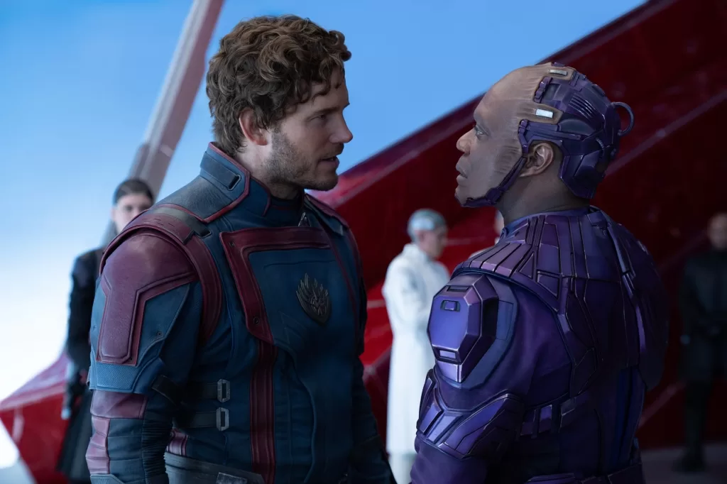 Star Lord and the High Evolutionary in a menacing face off in Guardians of the Galaxy Vol. 3 | Agents of Fandom