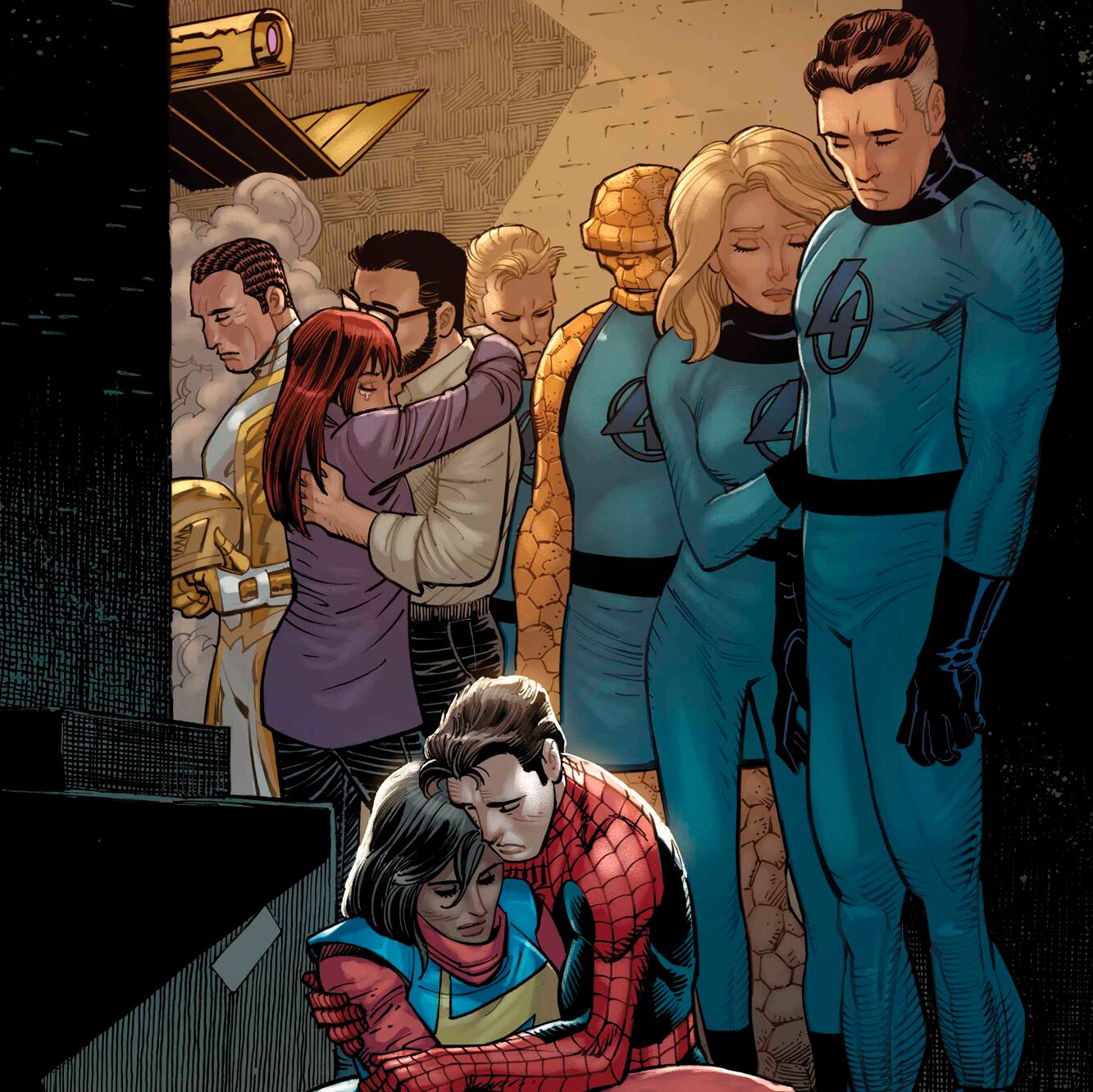 Entertainment Weekly Exclusive spoiler cover of Amazing Spider-Man #26 that shows a Ms. Marvel death | Agents of Fandom