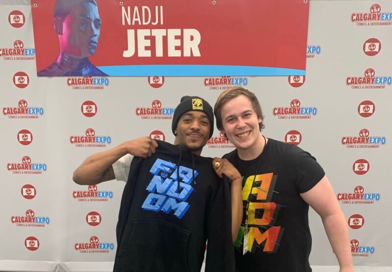 Voice actor of PS5 Miles Morales Nadji Jeter and Agents of Fandom Editor in Chief TJ Zwarych | Agents of Fandom
