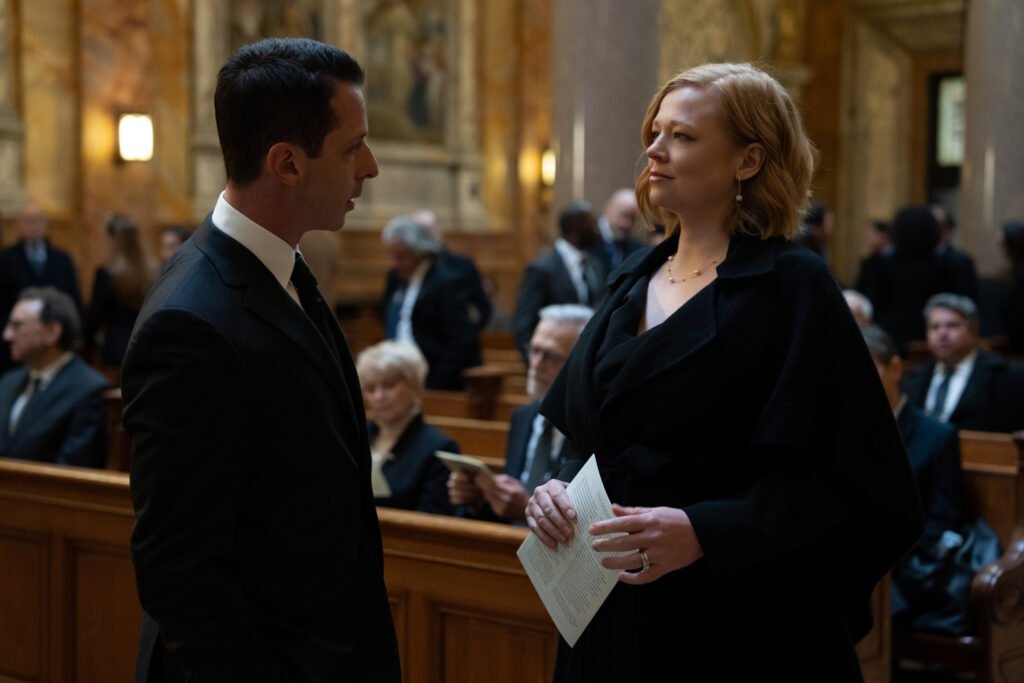 Jeremy Strong as Kendall Roy and Sarah Snook as Shiv Roy in Succession episode 9 | Agents of Fandom
