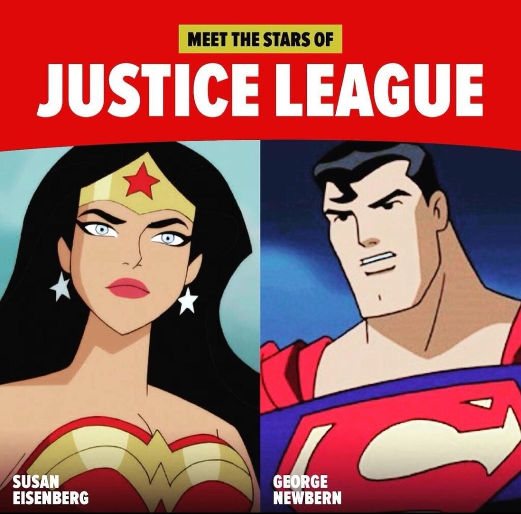 Susan Eisenberg and George Newbern as voices of Wonder Woman and Superman in DC Animation | Agents of Fandom