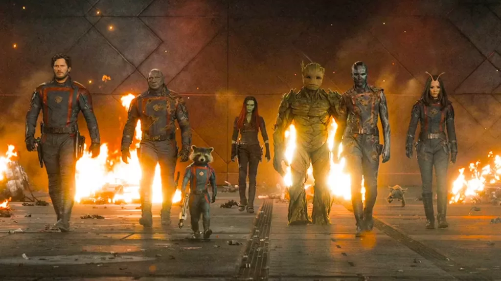 Pictured left to right, Star-Lord, Drax, Rocket, Gamora, Groot, Nebula and Mantis make up the team involved in the best MCU trilogy: the Guardians of the Galaxy | Agents of Fandom