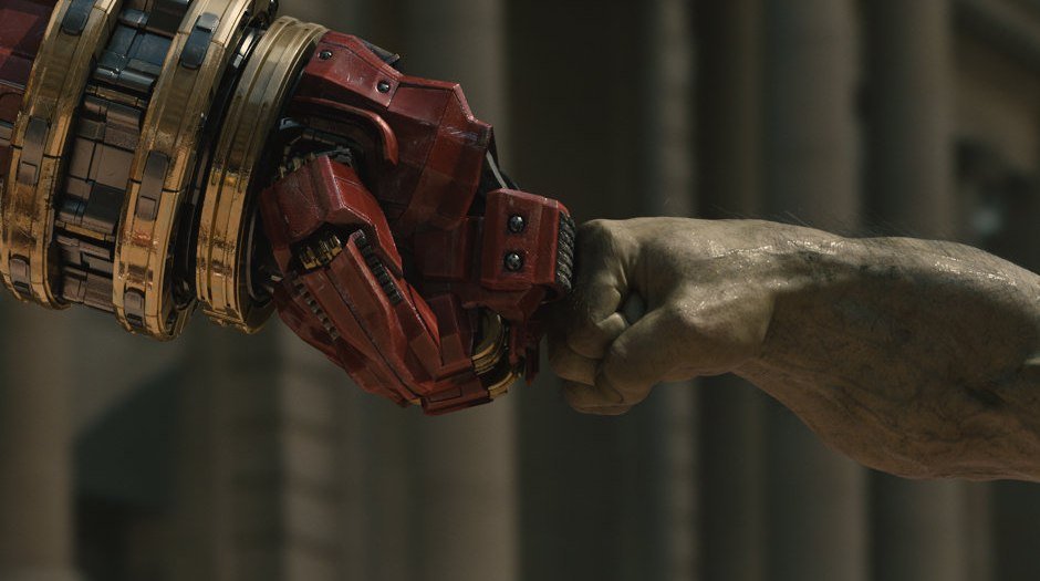 Top 4 best MCU fight scenes Hulk Buster (Left) clashes fists with Hulk (Right) before leveling an entire building in Avengers: Age of Ultron | Agents of Fandom