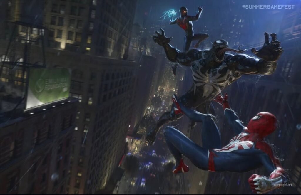 Peter and Miles take on Venom in new Spider-Man 2 concept art | Agents of Fandom
