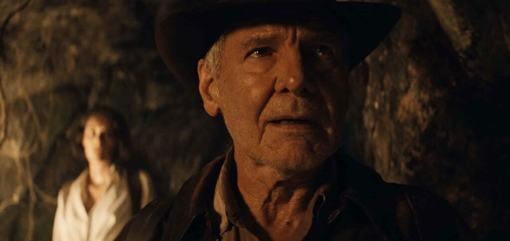 Harrison Ford as Indiana Jones and Phoebe Waller-Bridge as Helena Shaw in Indiana Jones and the Dial of Destiny | Indiana Jones post credit scene | Agents of Fandom