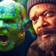Gravik (Kingsley Ben-Adir) and Nick Fury (Samuel L. Jackson) in Marvel Studios' Secret Invasion | Agents of Fandom