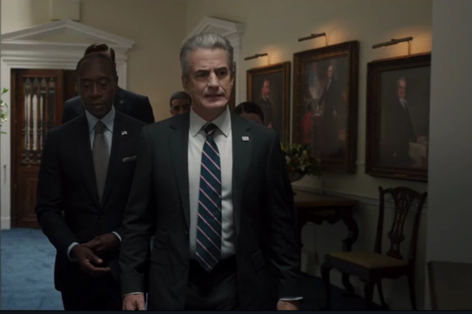 President Ritson (Dermot Mulroney) in an episode of 'Secret Invasion' | Agents of Fandom