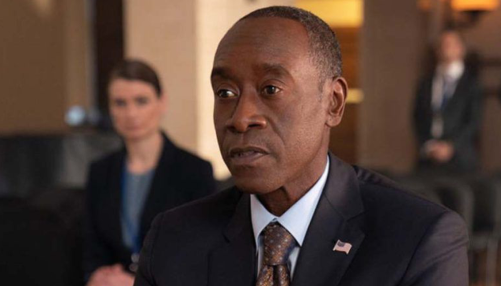 Col. James Rhodes (Don Cheadle) in an episode of 'Secret Invasion' | Agents of Fandom