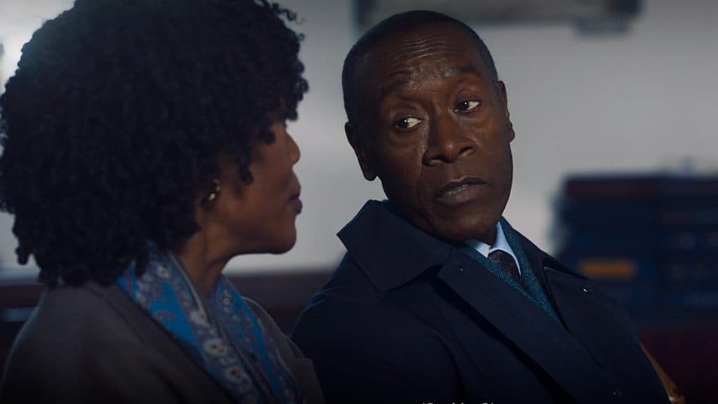 Charlayne Woodard as Priscilla and Don Cheadle as James Rhodes | Agents of Fandom