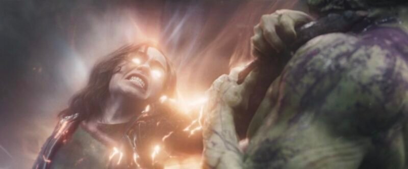 Super Skrulls G'iah (Emilia Clarke) and Gravik (Kingsley Ben-Adir) battle it out in the 'Secret Invasion' finale | Agents of Fandom