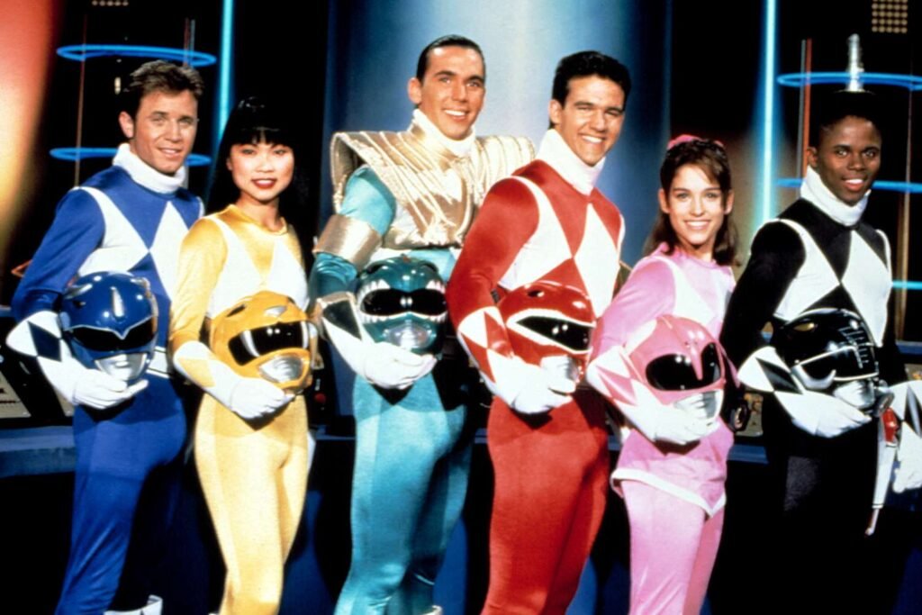 The team from 'Mighty Morphin Power Rangers Season 1,' from left to right: Billy, Trini, Tommy, Jason, Kimberly and Zack | Agents of Fandom