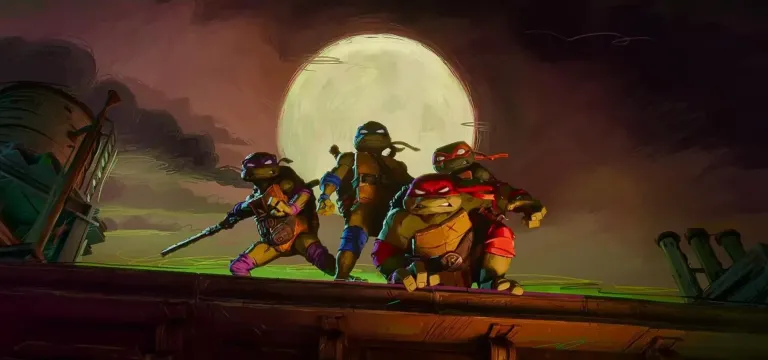 TMNT Review: The Turtles in a classic rooftop pose straight from the comics | Agents of Fandom