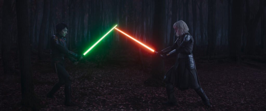 Sabine Wren and Shin Hati dueling in Ahsoka episode 4 "Fallen Jedi". | Agents of Fandom