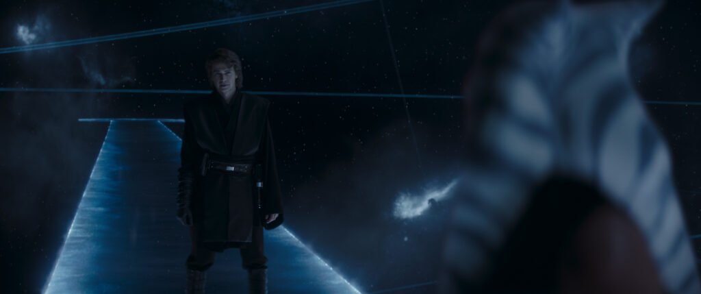 Anakin Skywalker reunites with Ahsoka Tano in the World Between Worlds in Ahsoka episode 5. | Agents of Fandom