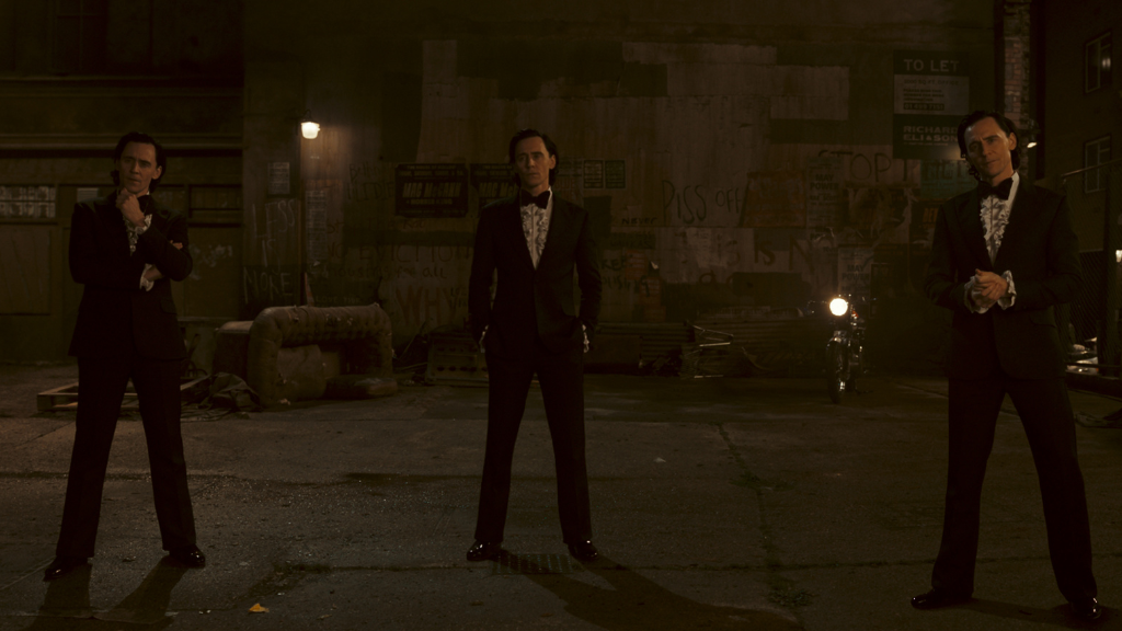 Loki alongside 2 duplicates of himself in Loki Episode 2 | Agents of Fandom
