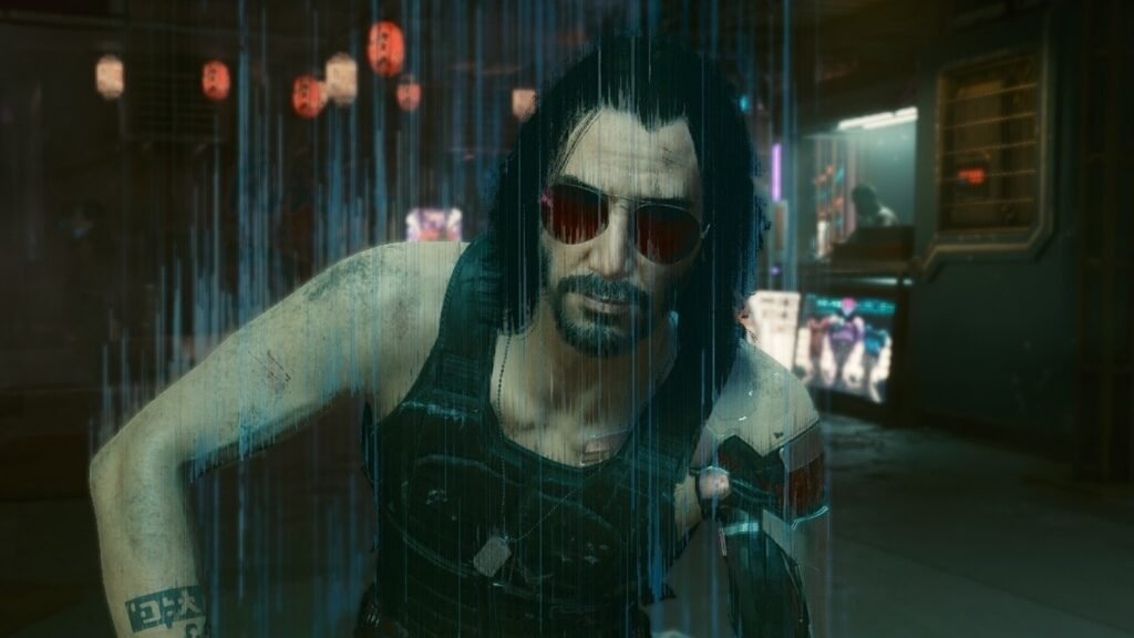 Keanu Reeves as Johnny Silverhand in Cyberpunk 2077 | Agents of Fandom