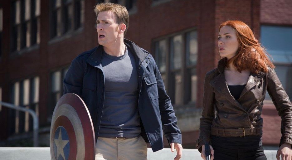 Chris Evans as Steve Rogers and Scarlett Johansson as Natasha Romanoff | Agents of Fandom