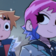 The Scott Pilgrim Netflix Series, 'Scott Pilgrim Takes Off,' features Scott (left, voiced by Michael Cera) and Ramona Flowers (right, voiced by Mary Elizabeth Winstead) | Agents of Fandom