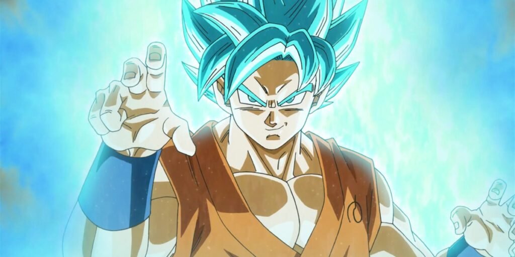 Goku in his Super Saiyan God Super Saiyan form in 'Dragon Ball Super' | Agents of Fandom
